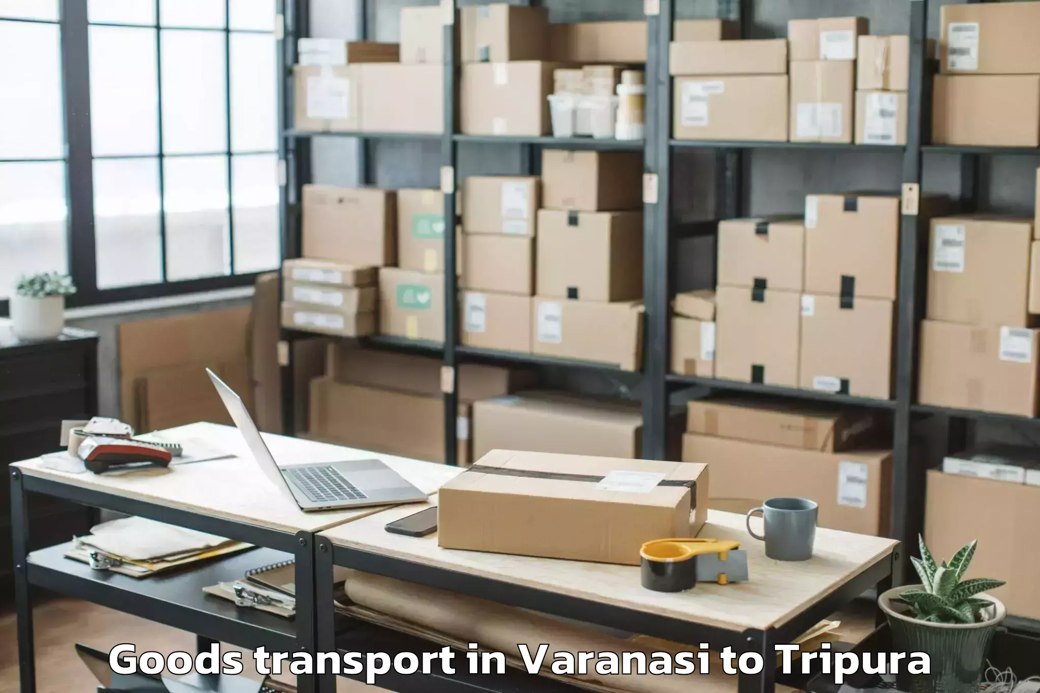 Get Varanasi to Jampuii Hills Goods Transport